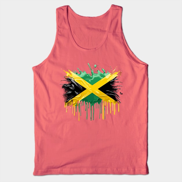 Jamaica Flag Tank Top by Graceful Designs